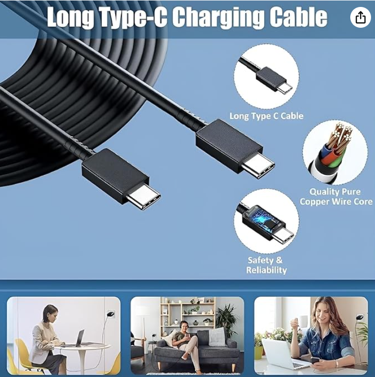 Samsung 25W Fast Charging Adapter with 1M Type C to C Cable