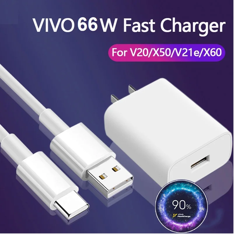 VIVO 66W QUICK FLASH CHARGER & CABLE COMBO SET