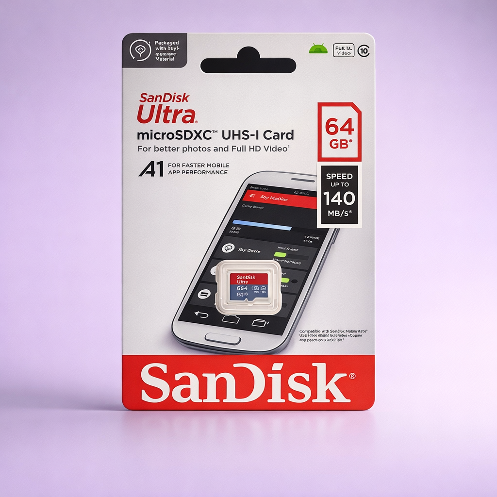 SanDisk Ultra 64GB microSDXC UHS-I Card