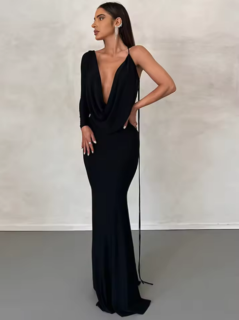 Elegant Black Evening Gown