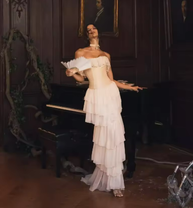 Elegant Off-Shoulder Evening Gown