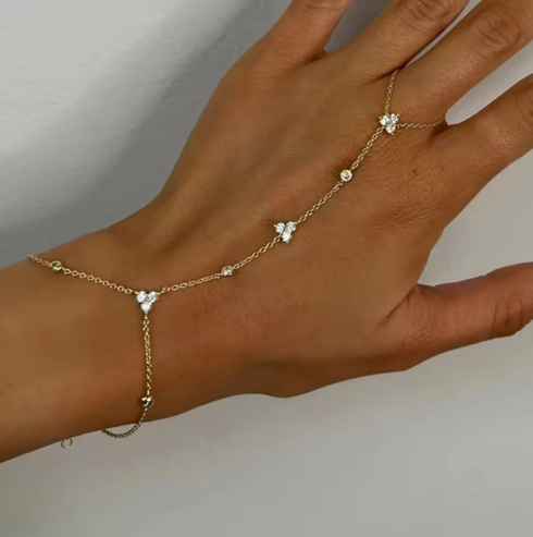 Delicate Hand Chain Bracelet