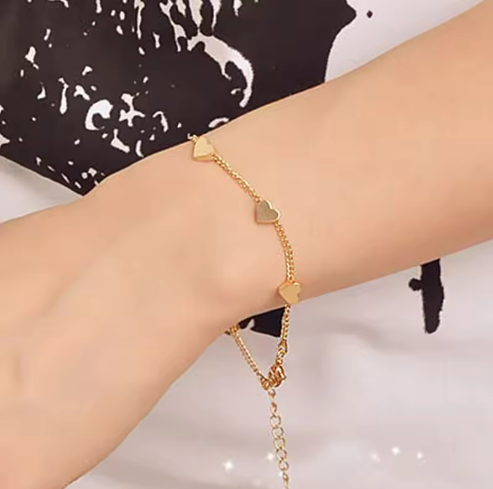 Gold Heart Bracelet