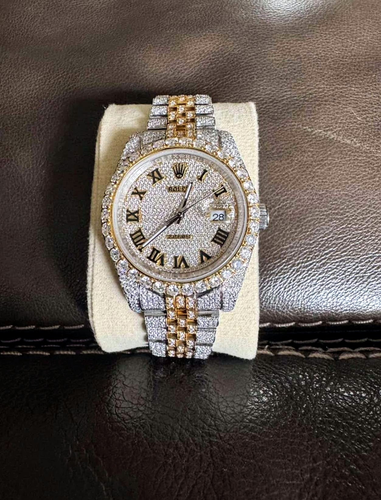 Iced out "Rolex" inspired watch 