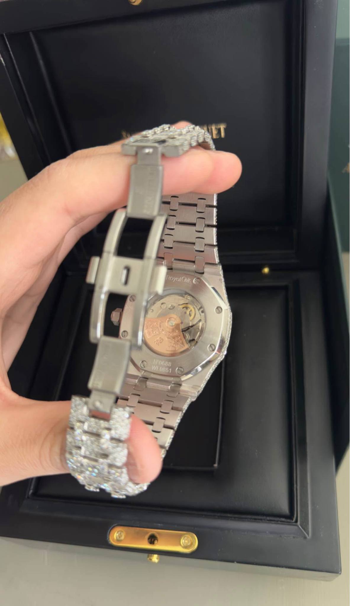 Iced out "philip patek" inspired watch