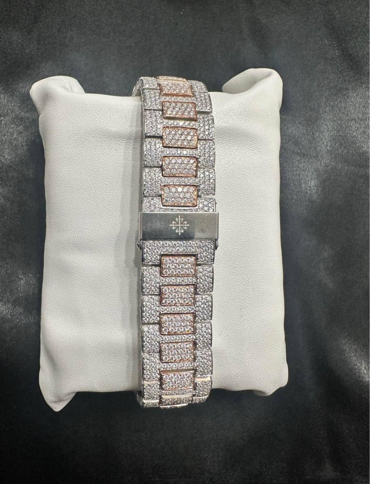 Iced out "philip patek" inspired watch