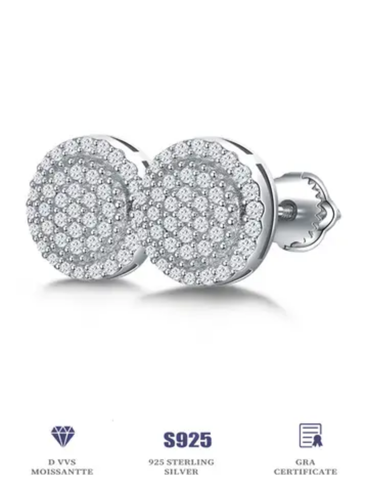 Moissanite Stud Earrings