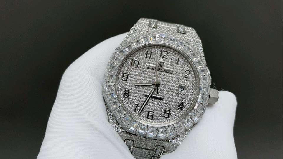 iced out "Royal oak AP" inspired watch