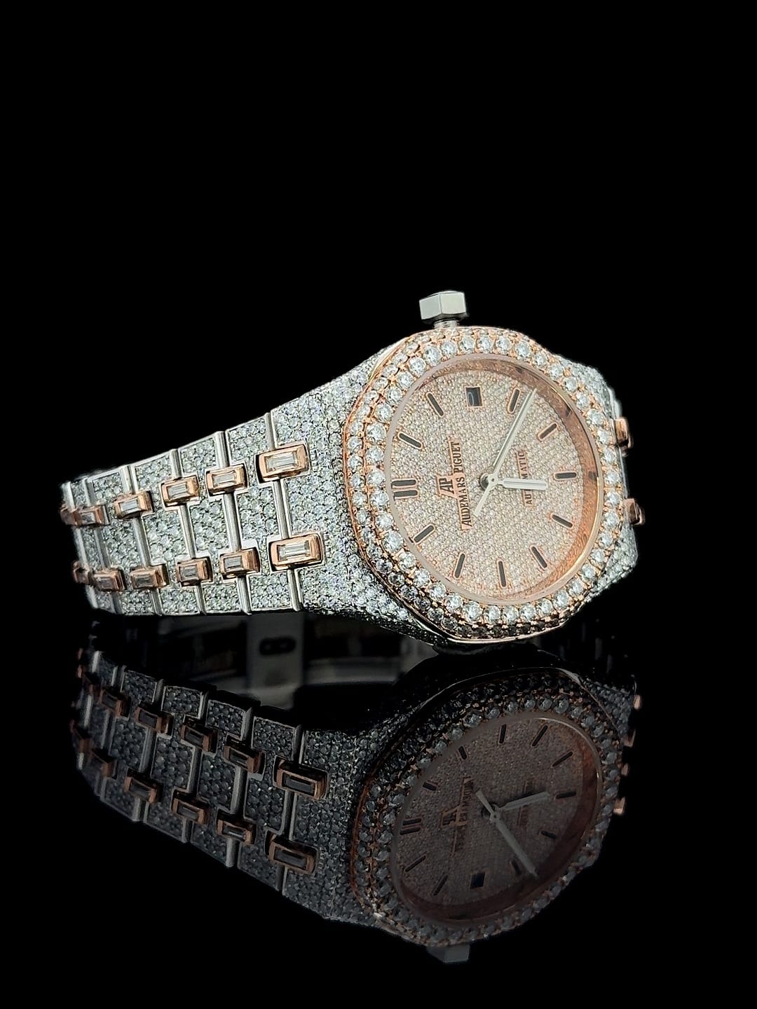 Iced out "Royale Oak AP" inspired watch