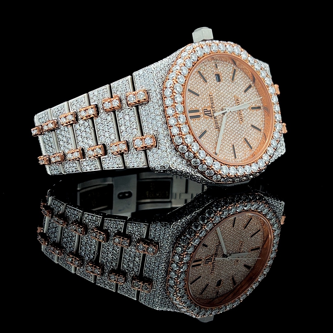Iced out "Royale Oak AP" inspired watch