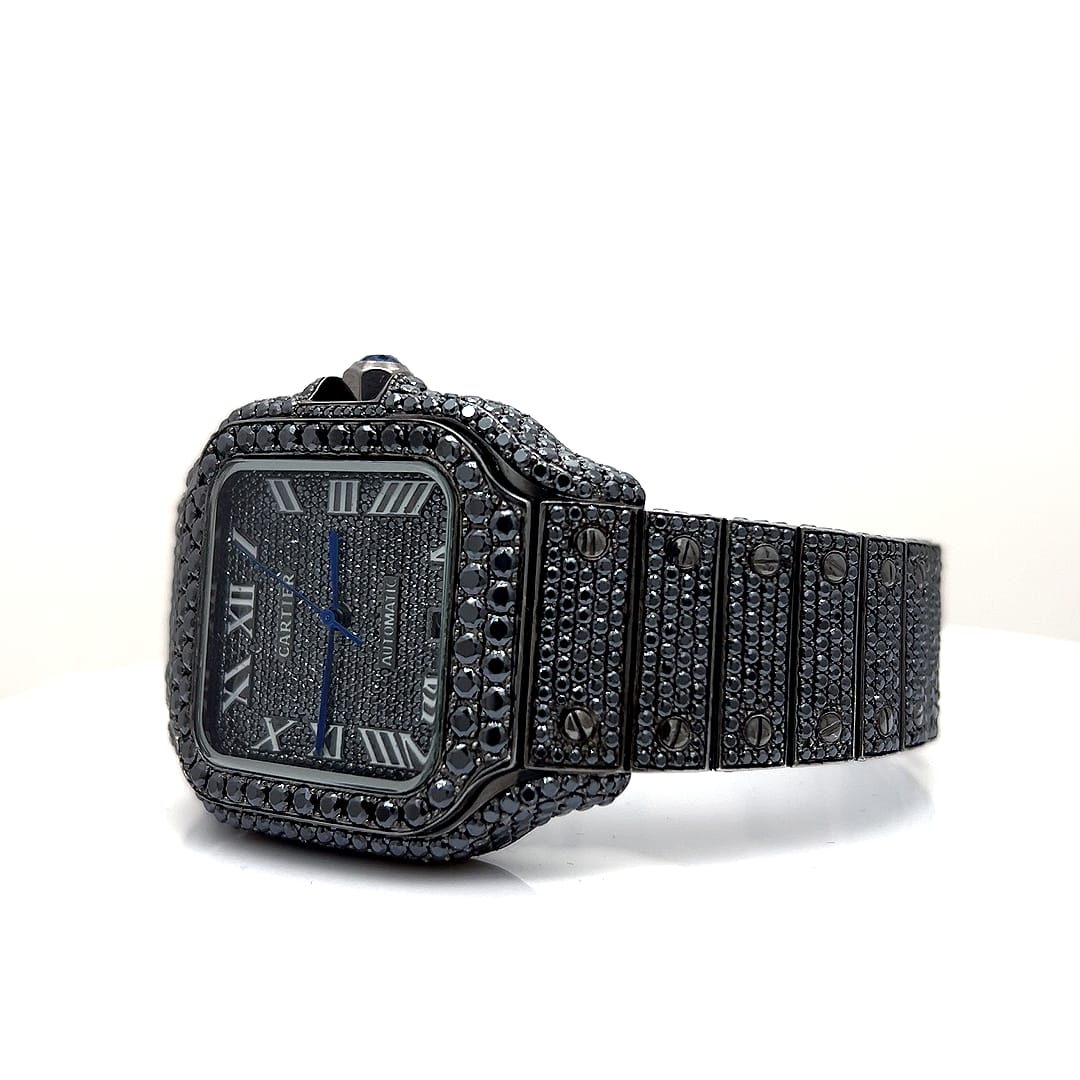 Santo de Cartier inspired moissanite watch