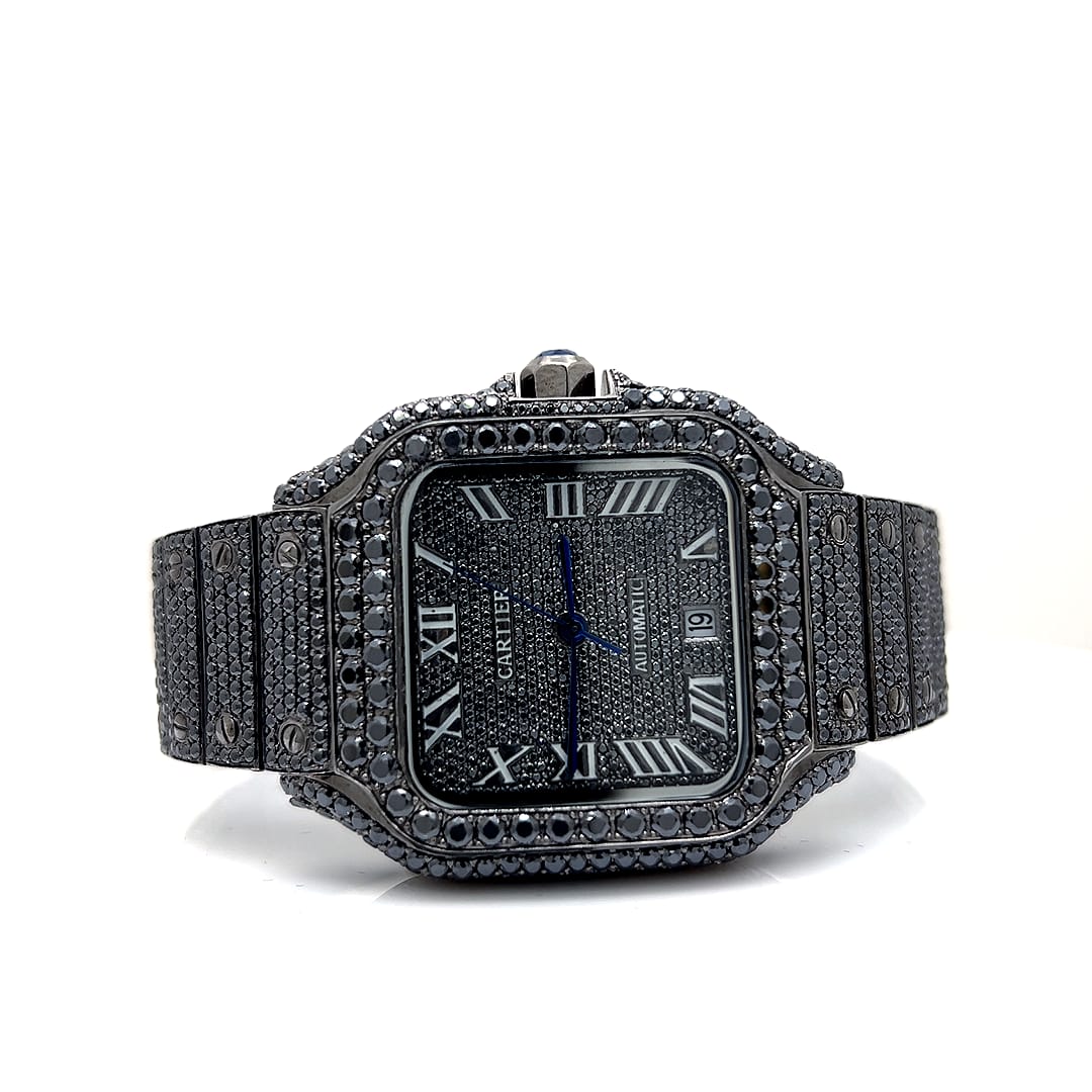 Santo de Cartier inspired moissanite watch