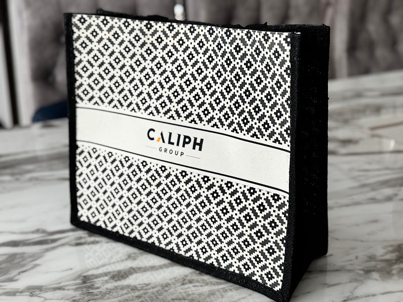 Caliph Heritage Tote – Zellige Noir Edition