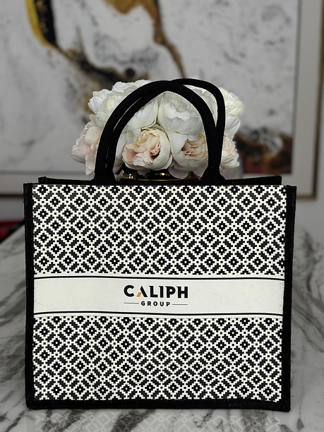 Caliph Heritage Tote – Zellige Noir Edition