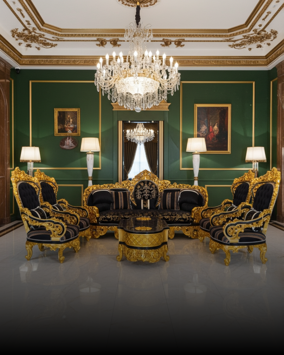 صالون ملكي كلاسيكية فاخر