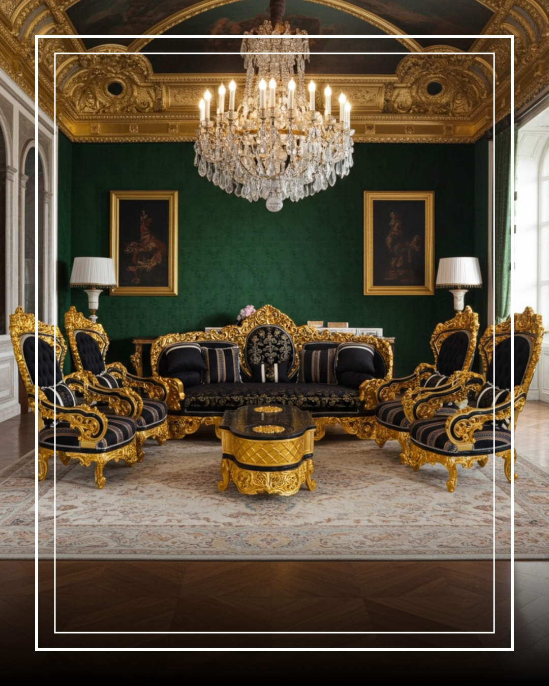 صالون ملكي كلاسيكية فاخر