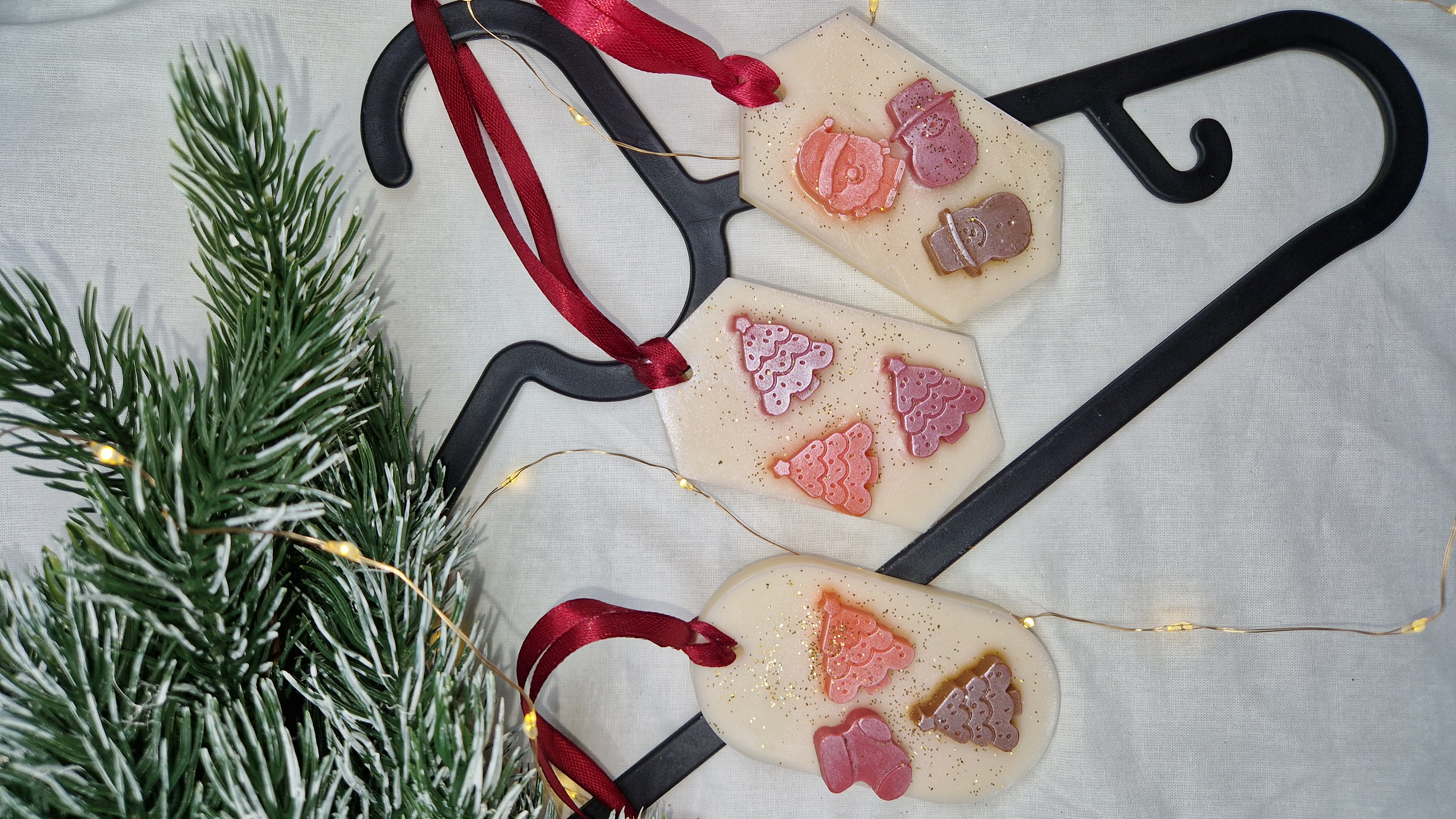 Kalėdiniai kvapukai - Christmas soy wax sachets