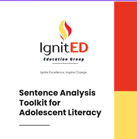 Sentence Analysis Toolkit for Adolescent Literacy