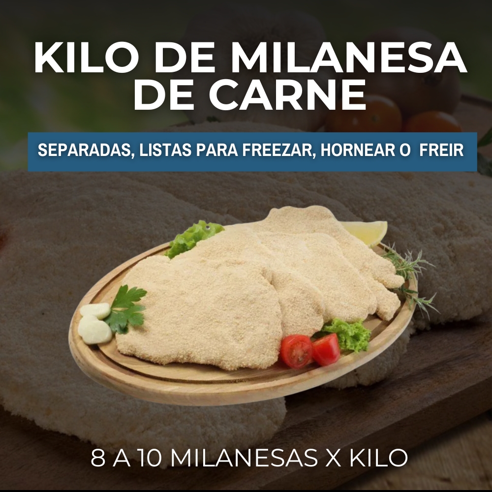 Milanesas de carne por kilo
