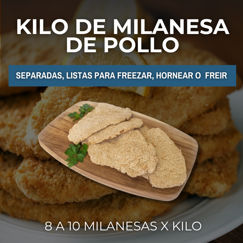 Milanesas de pollo por kilo