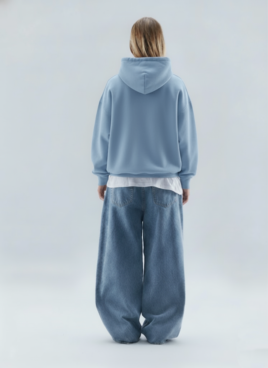 Baby Blue Bandana Hoodie  