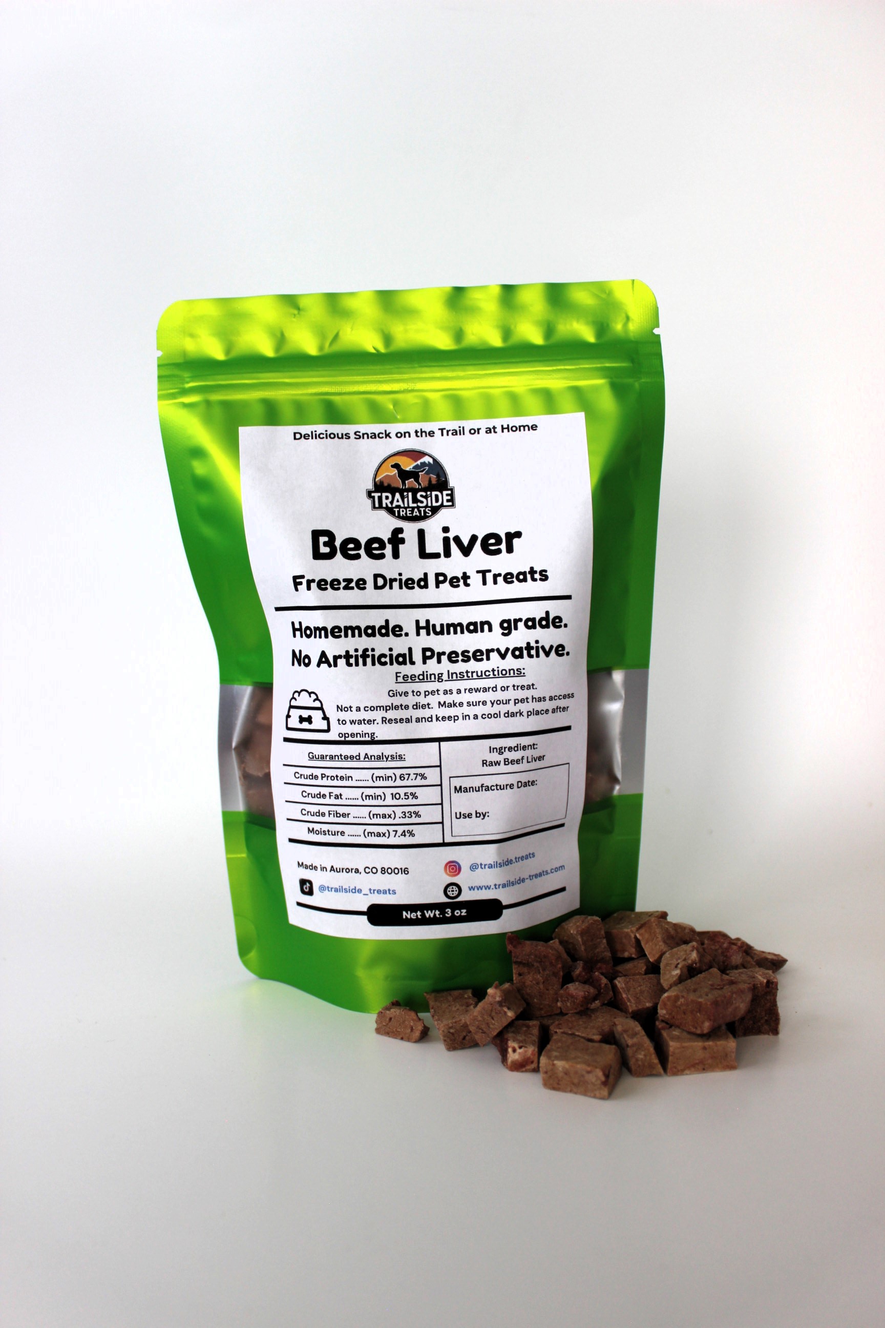 Raw Freeze Dried Beef Liver