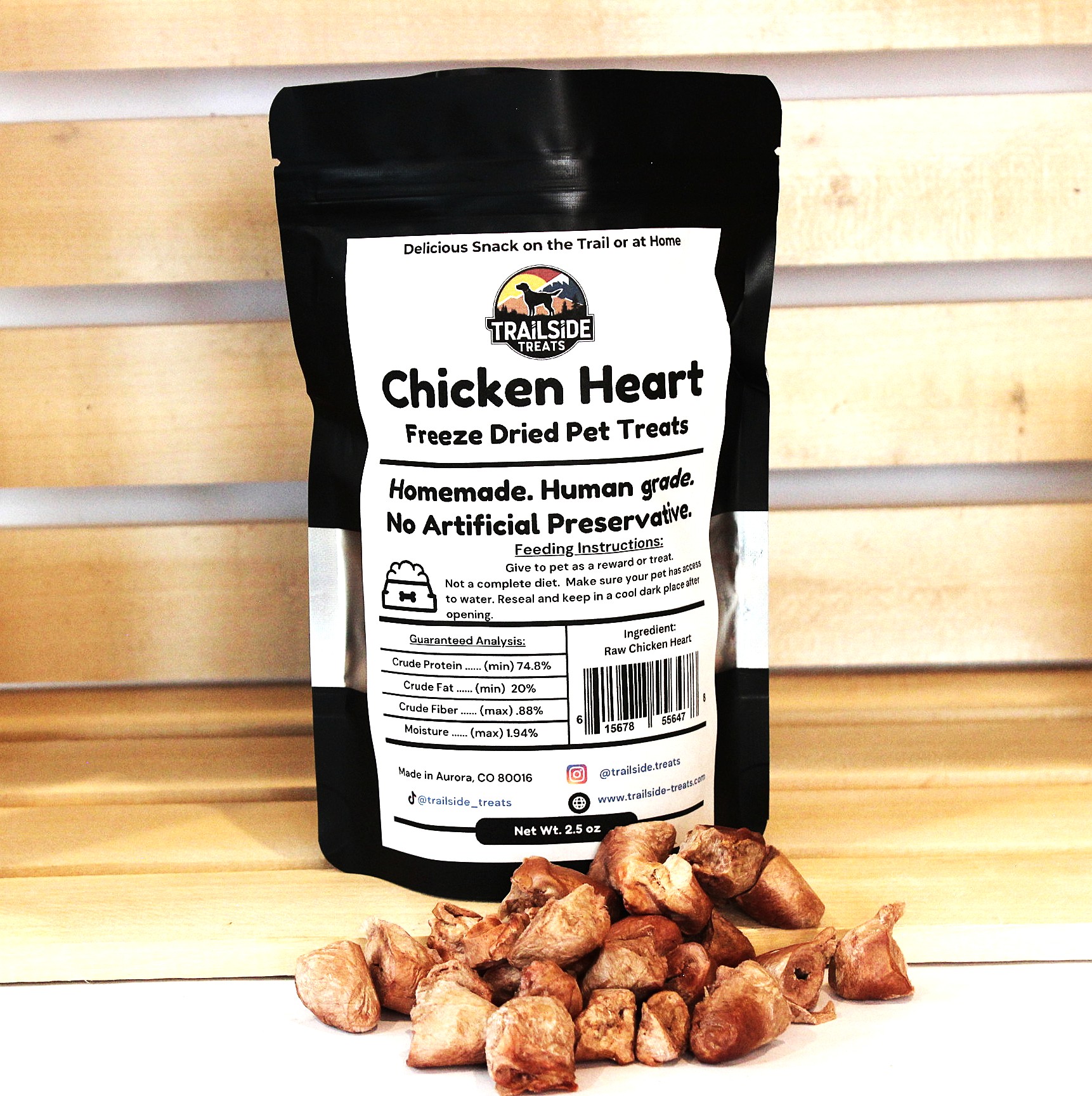 Chicken Heart Freeze Dried Pet Treats