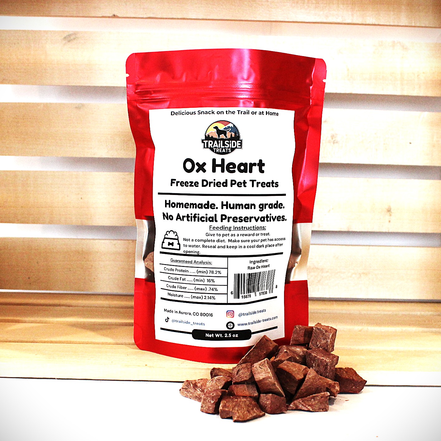 Ox Heart Freeze Dried Pet Treats