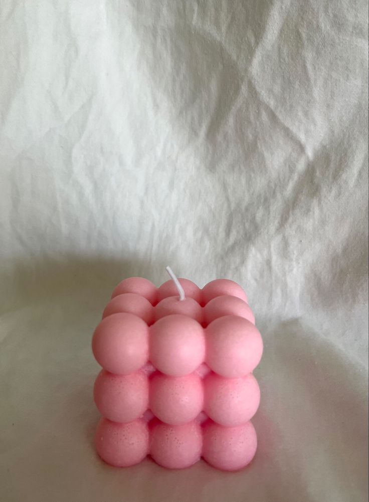 Bubble Scented Soy Wax Candles – Pink & White – Handcrafted Aromatherapy Candles for Home Décor – Set of 2 by Feromic
