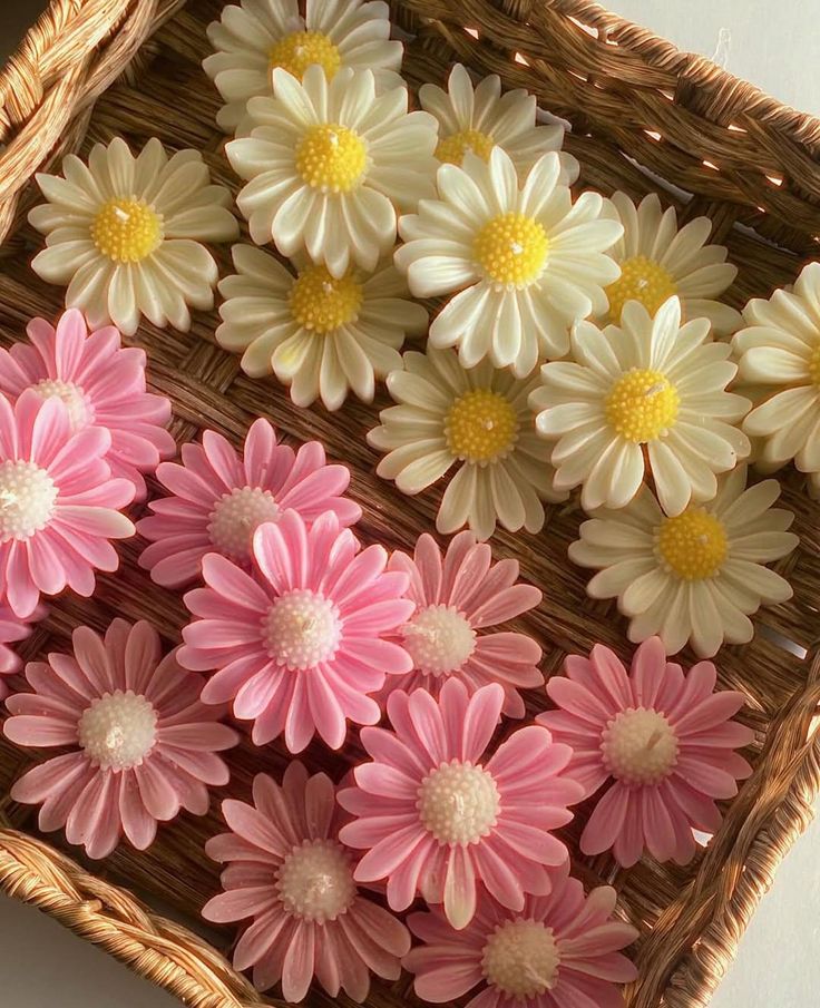 Feromic Sunflower 8 pieces Floating candles / Soy wax scented premium candle / PINK AND YELLOW