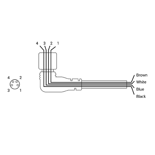 CLD408-5 / Connector M8 / 5m / PVC