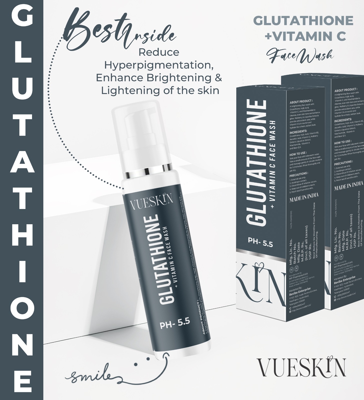 Glutathione + Vitamin C Face Wash