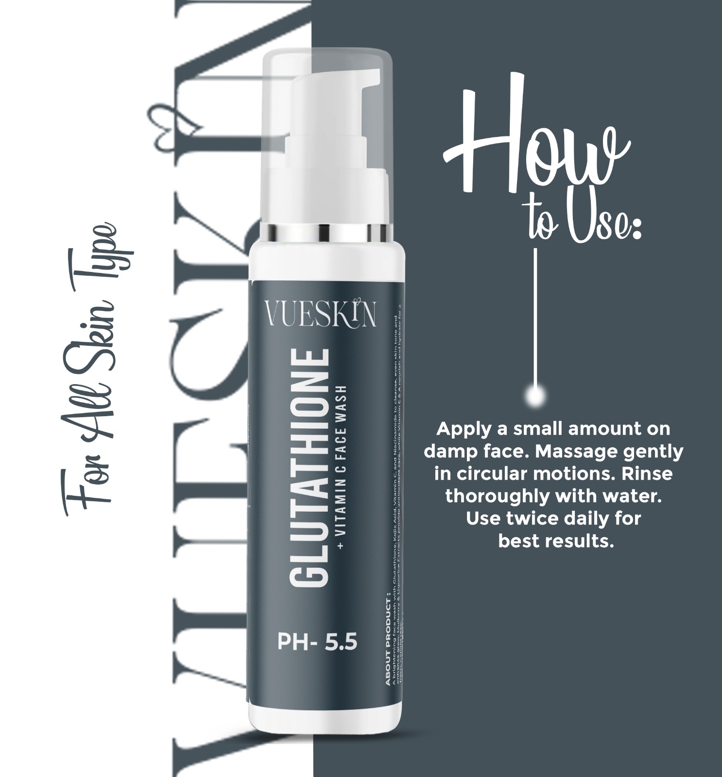 Glutathione + Vitamin C Face Wash