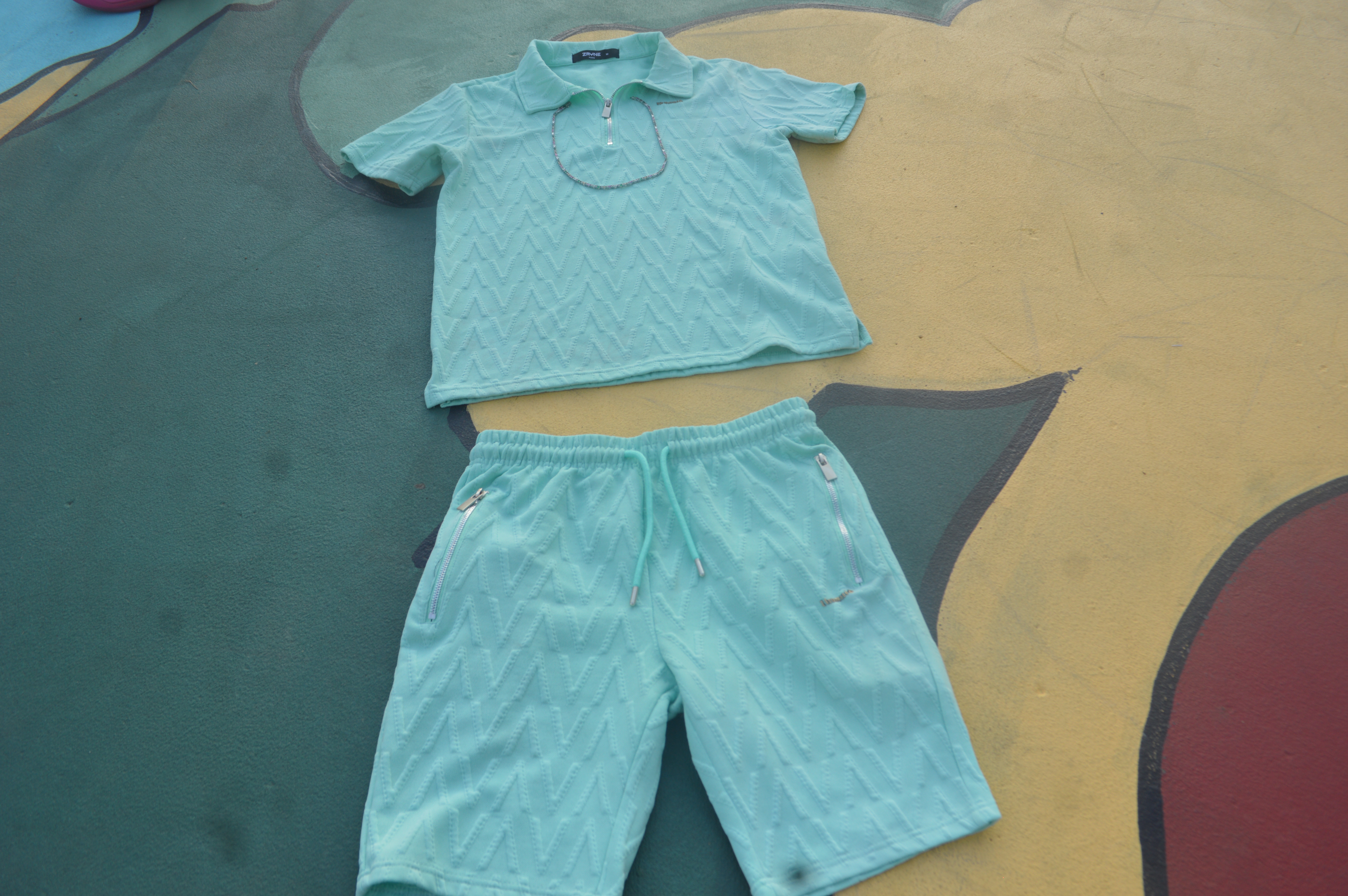 1hunnid Classy Zip Up Shorts