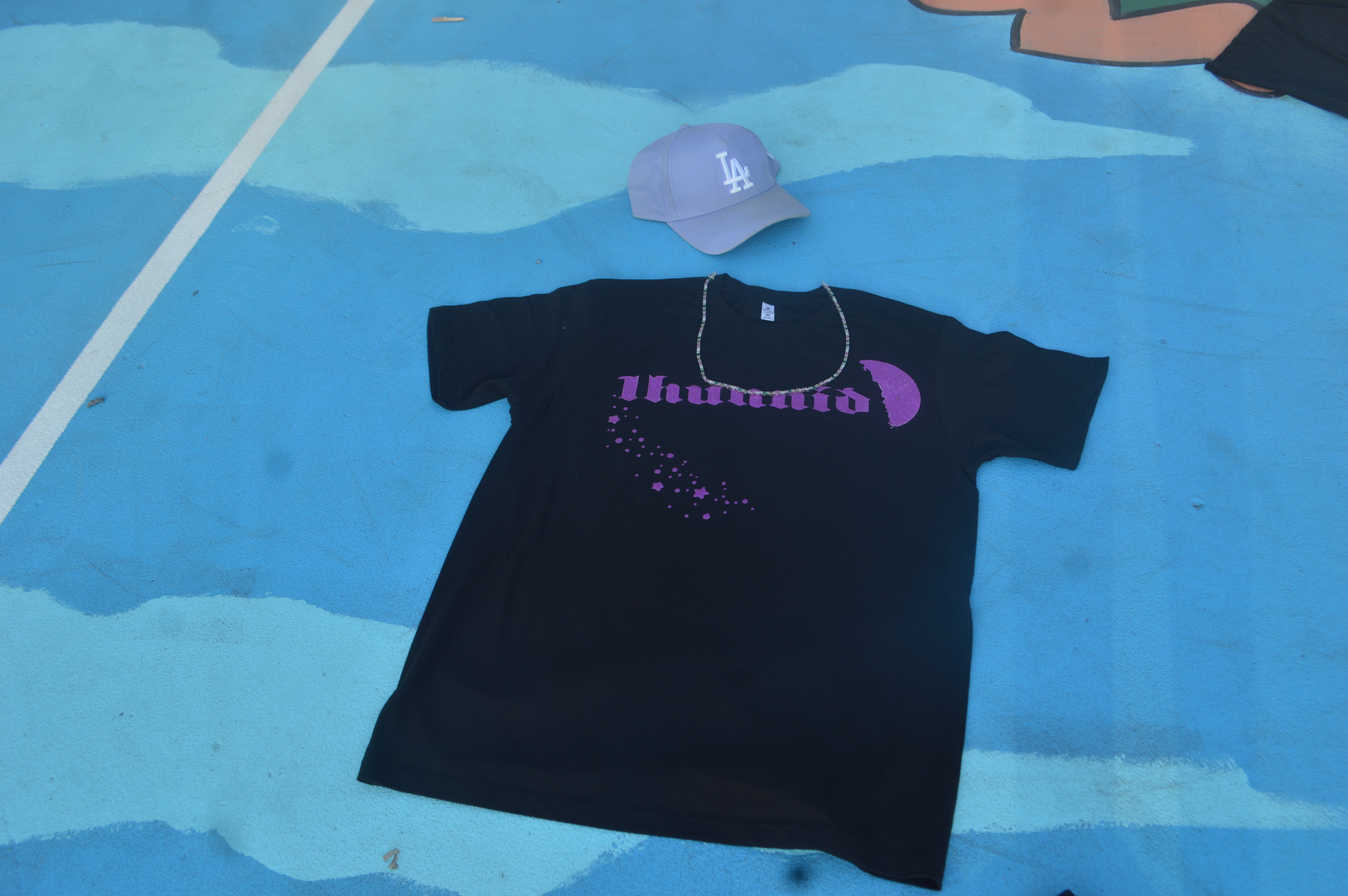 Purple 1hunnid Puffy Shimmer T-Shirt