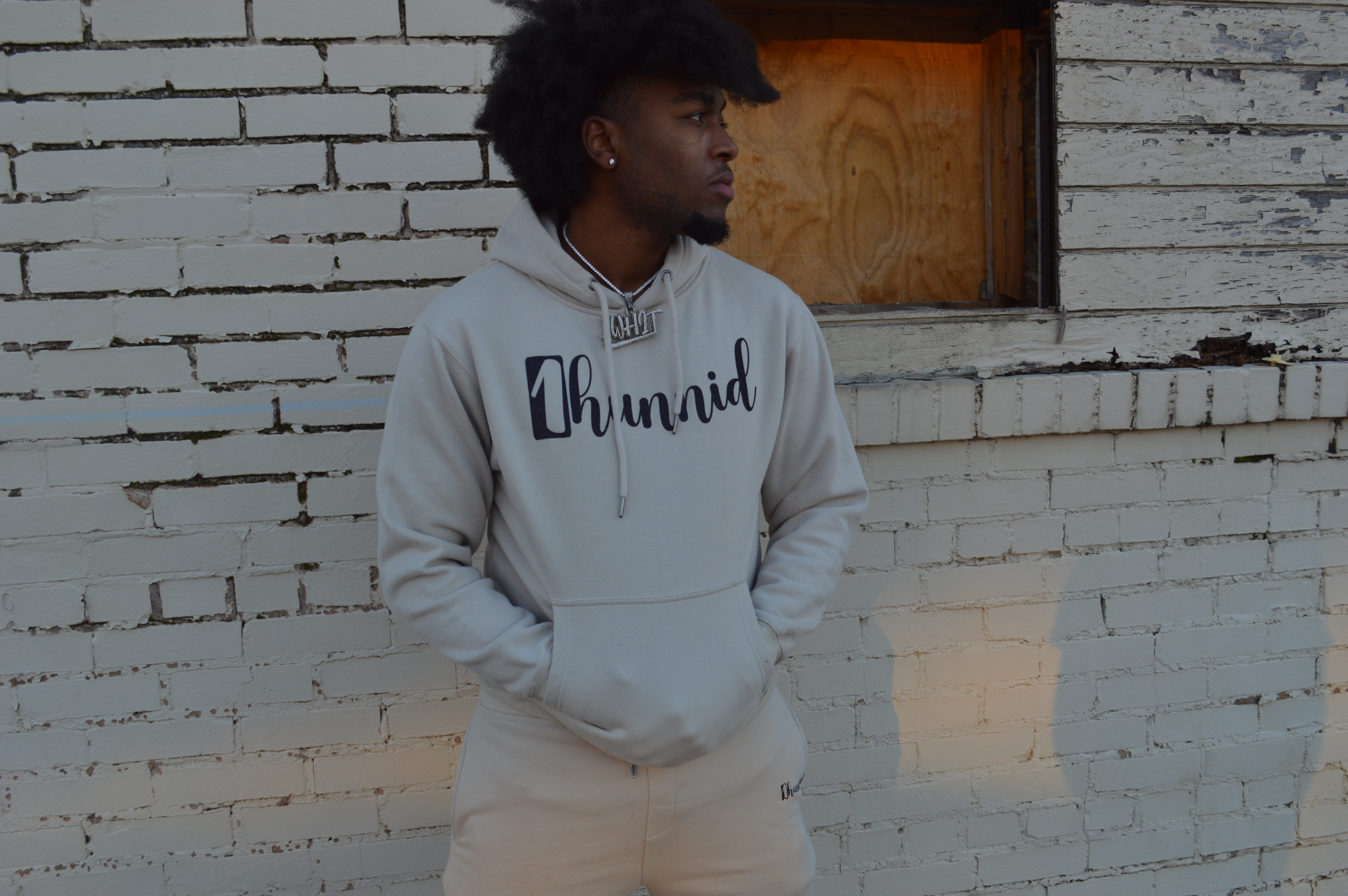 1hunnid Tan Fluorescent Sweats