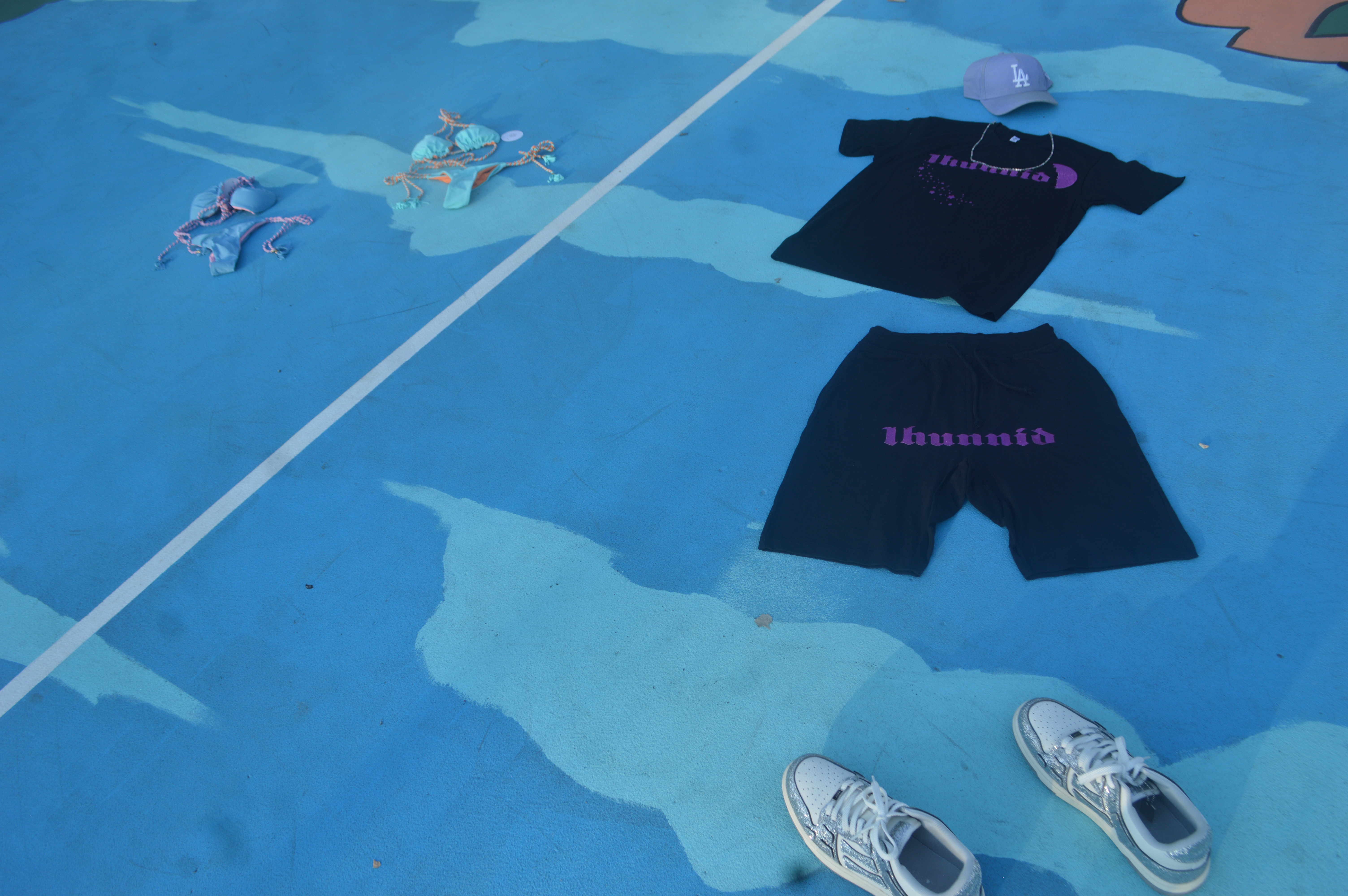 Purple 1hunnid Puffy Shimmer T-Shirt 