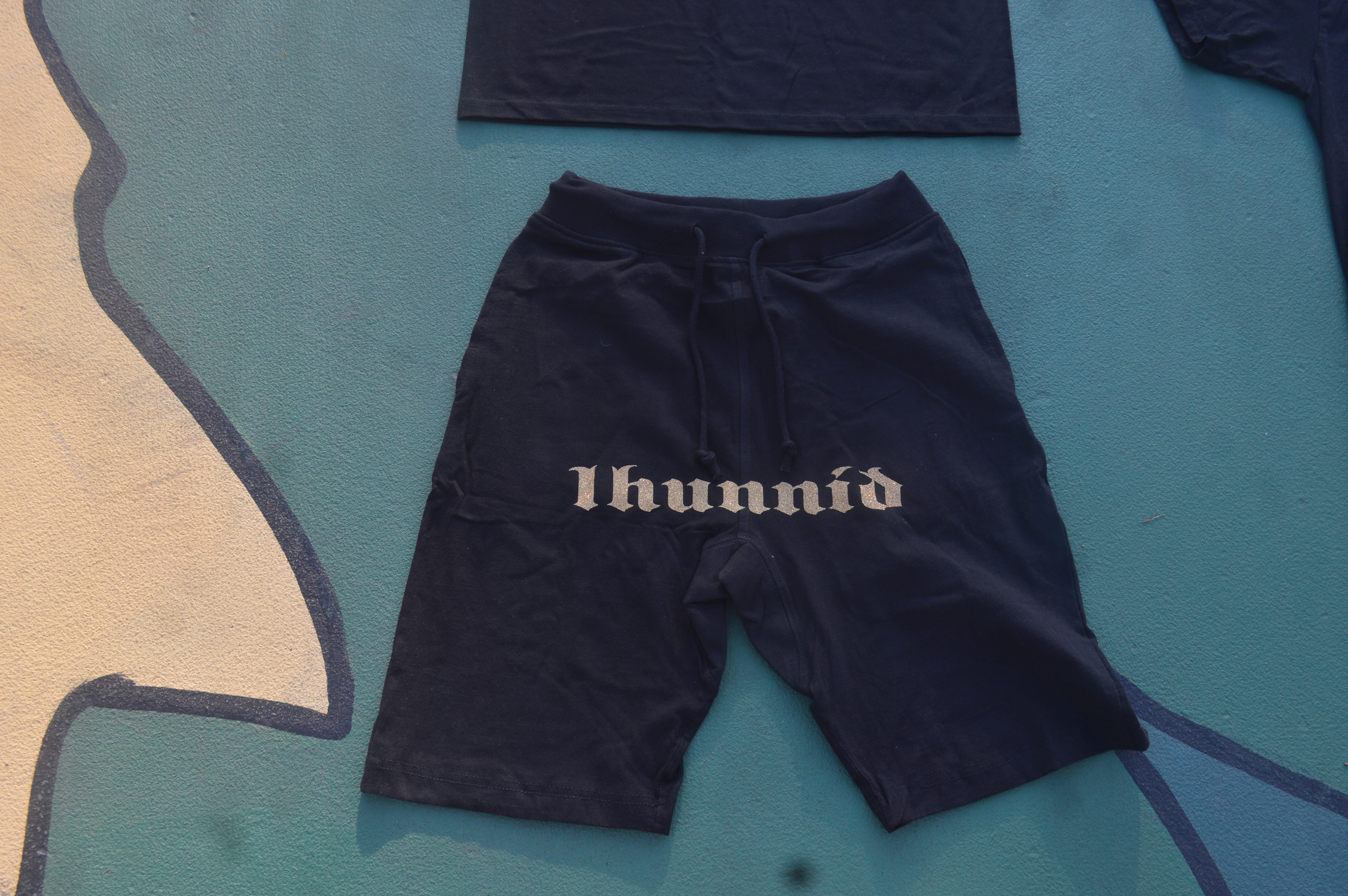 Gold 1hunnid Shimmer Shorts
