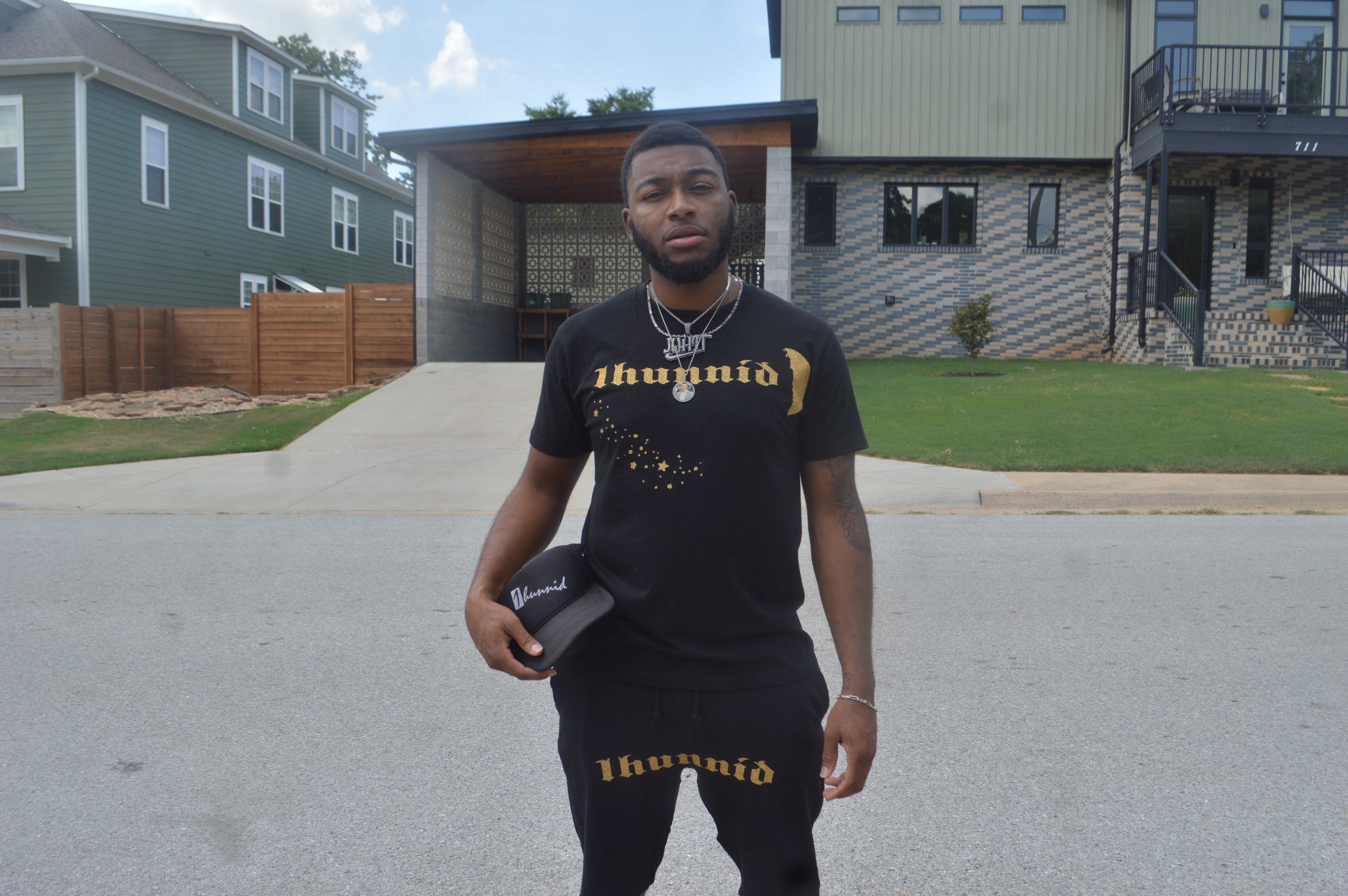 Gold 1hunnid Shimmer T-Shirt 