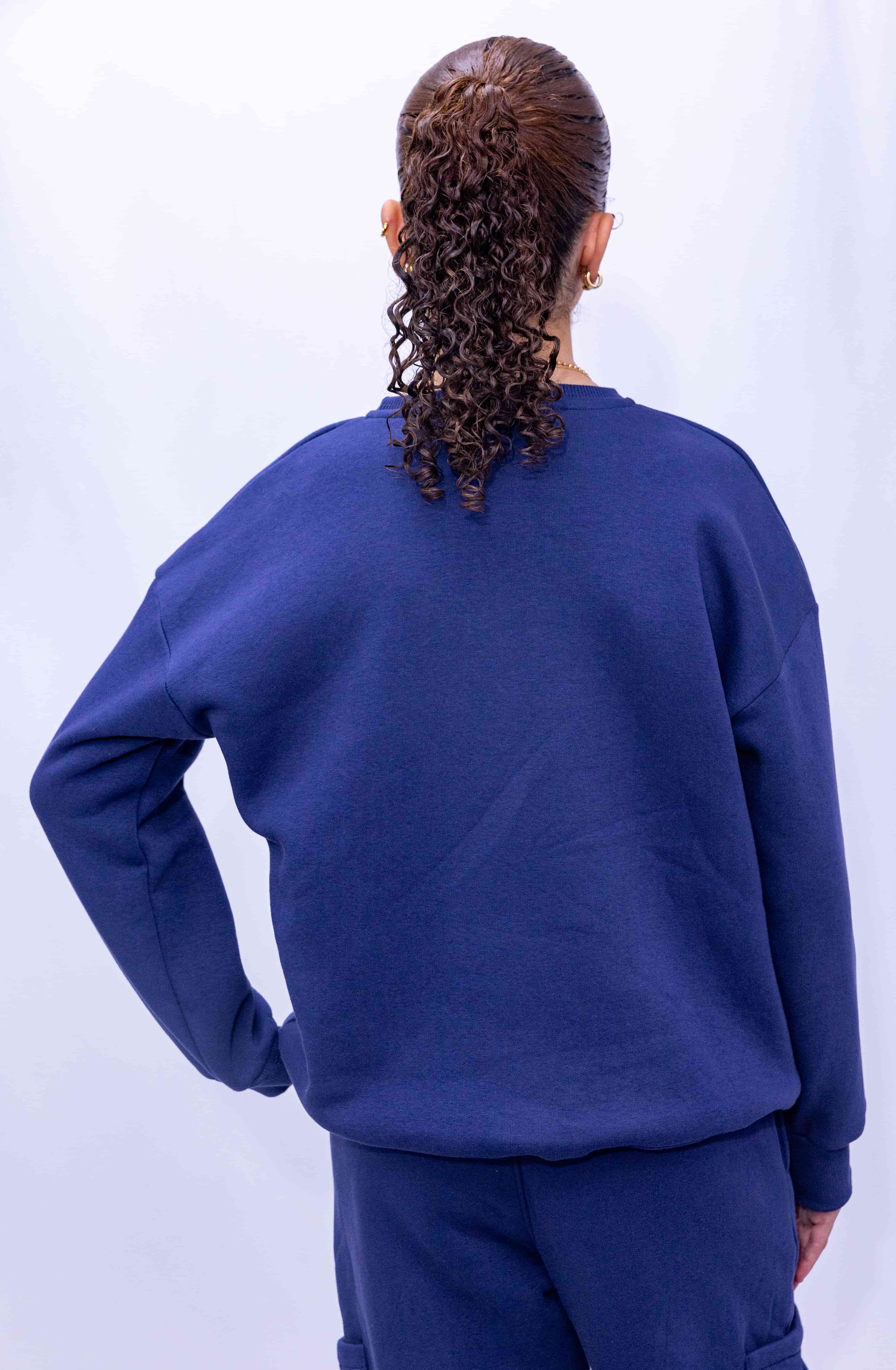 Printed Sweater for Teens & Tweens for Girls & Boys -Navy color