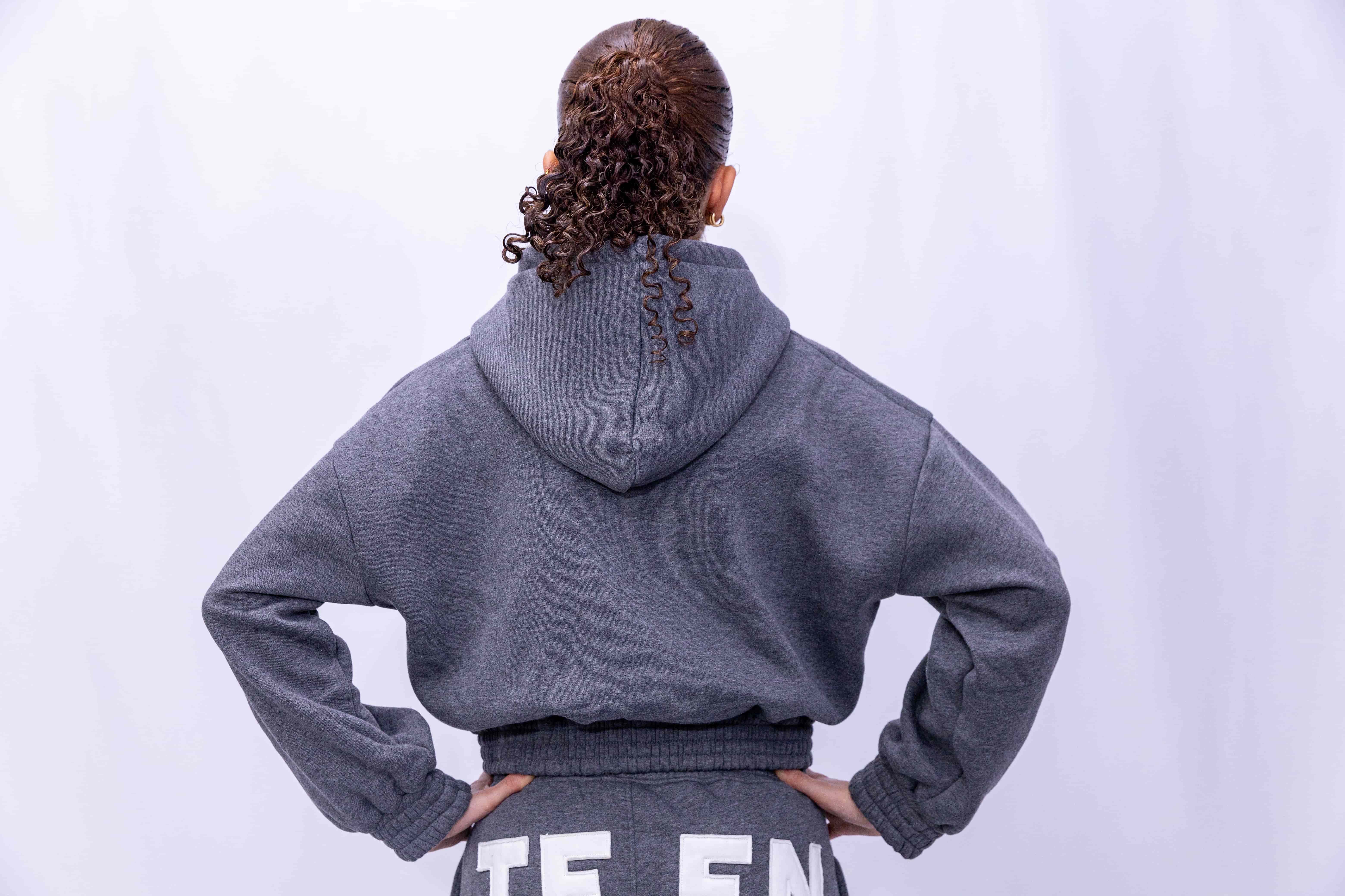 Full-Zip Hoodie for Teens & Tweens – Grey