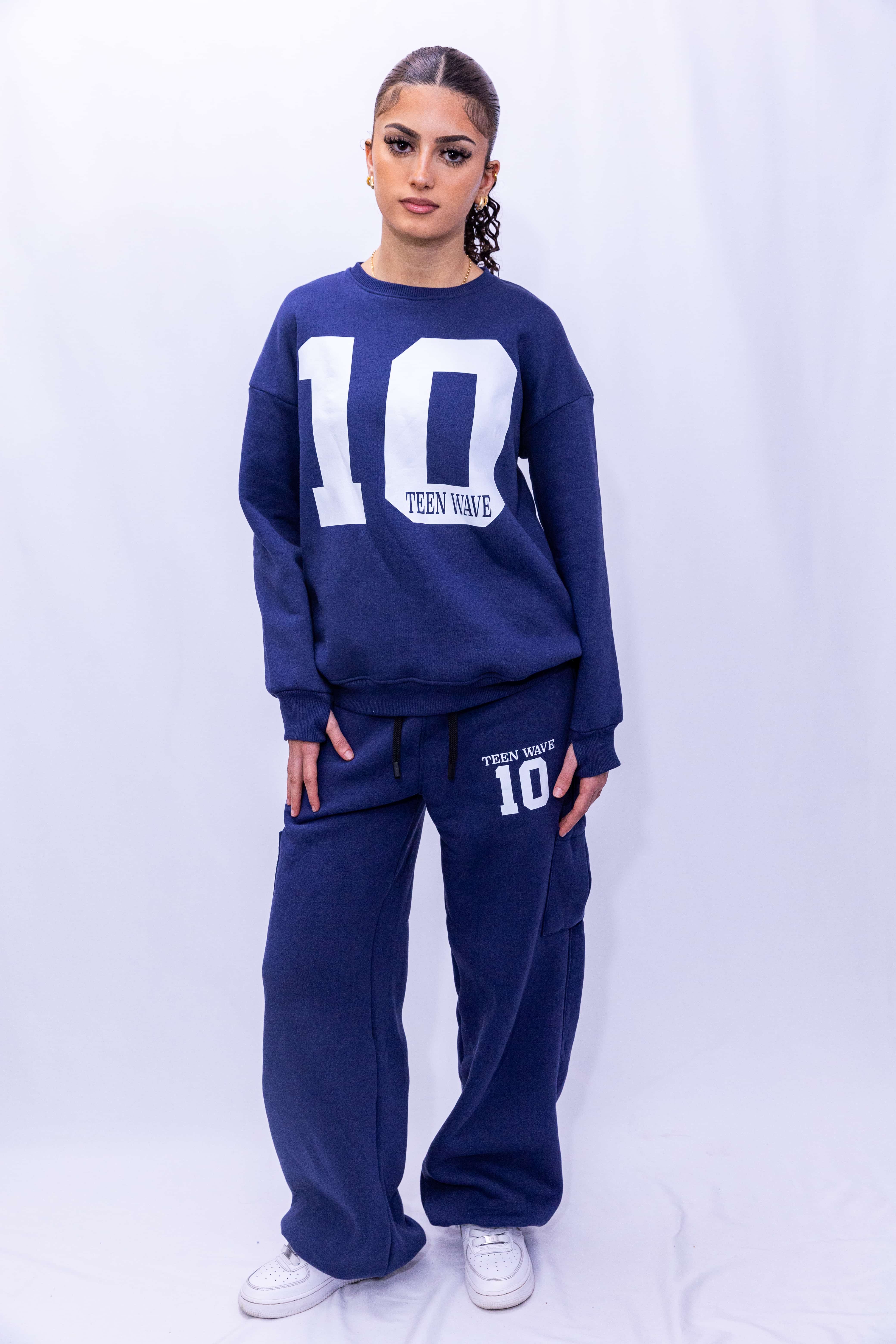 Printed Sweater for Teens & Tweens for Girls & Boys -Navy color