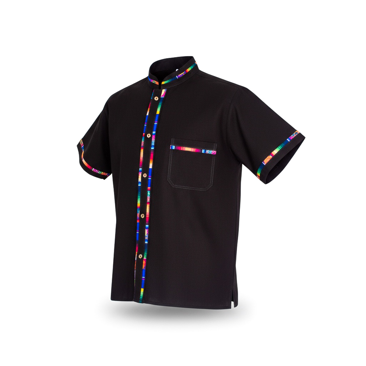 Camisas varios colores  con detalles multicolor