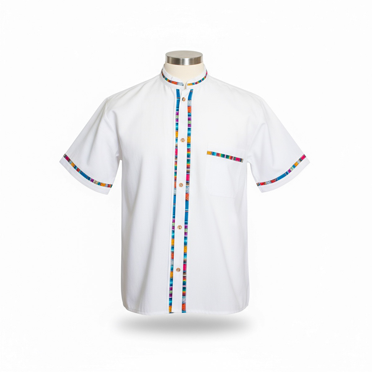 Camisas varios colores  con detalles multicolor
