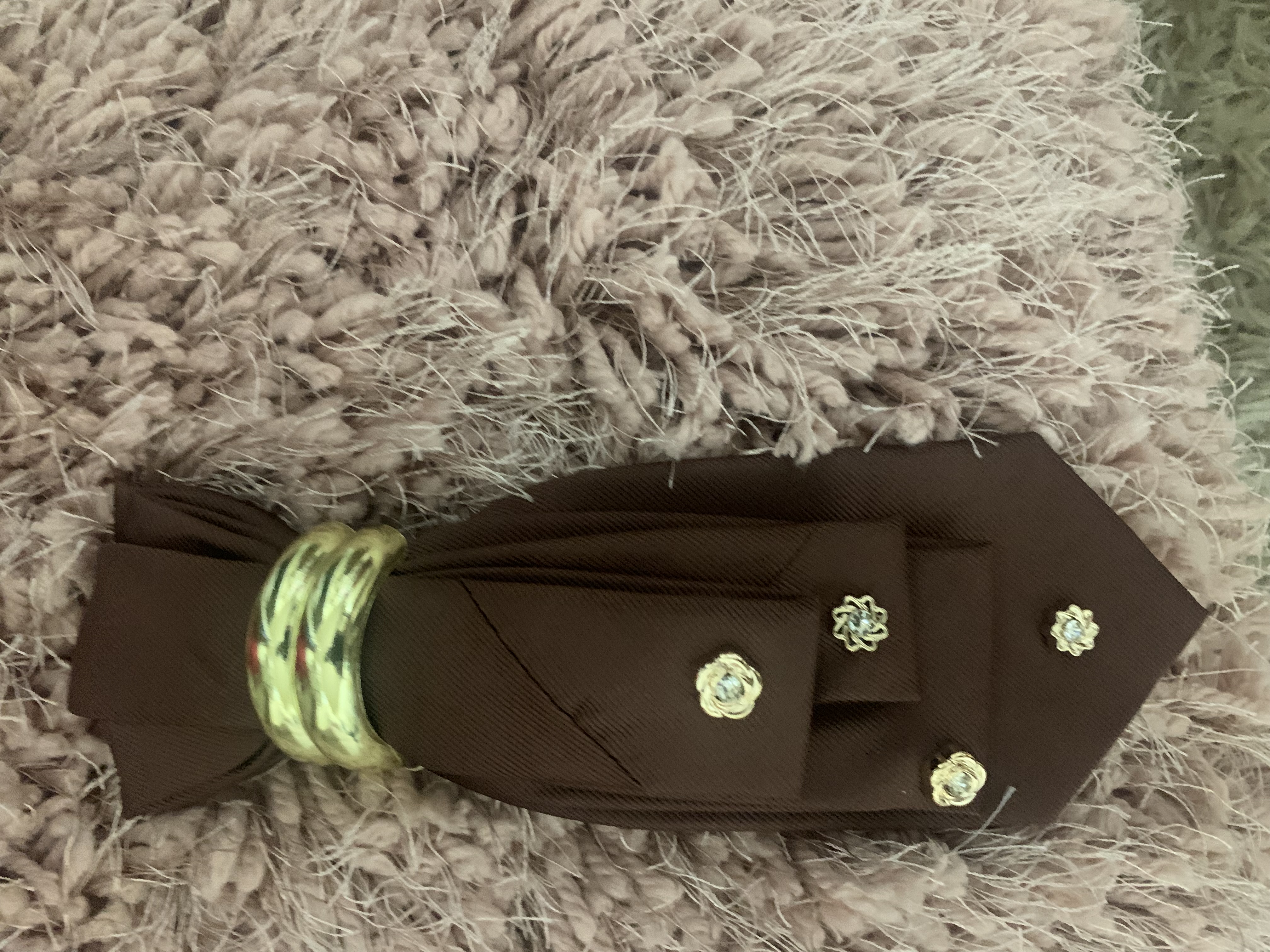 Elegant Decor Brown Tie