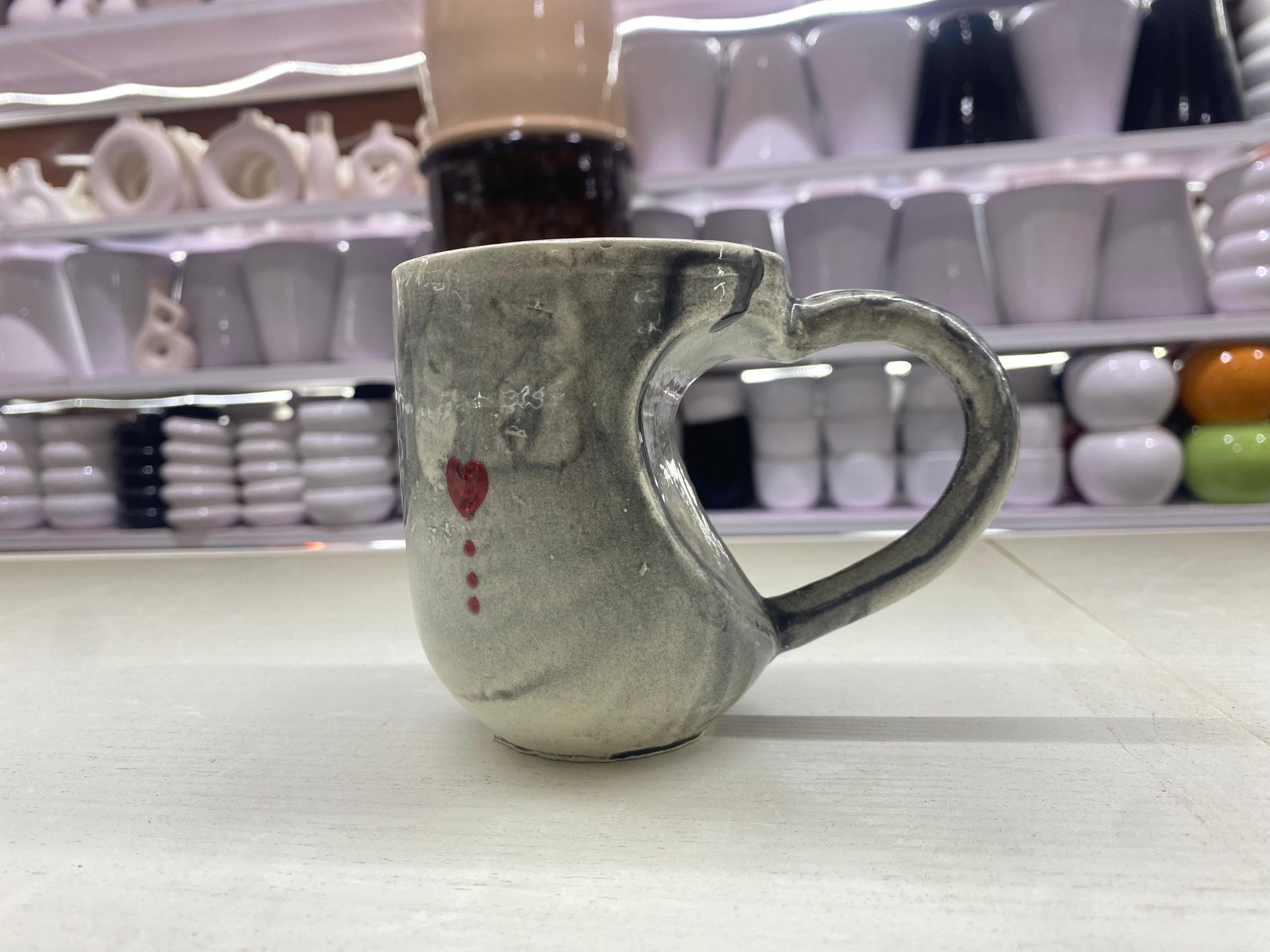 Tasse "Qahwa w Lhob" ❤️☕ – Style Artisanal Unique