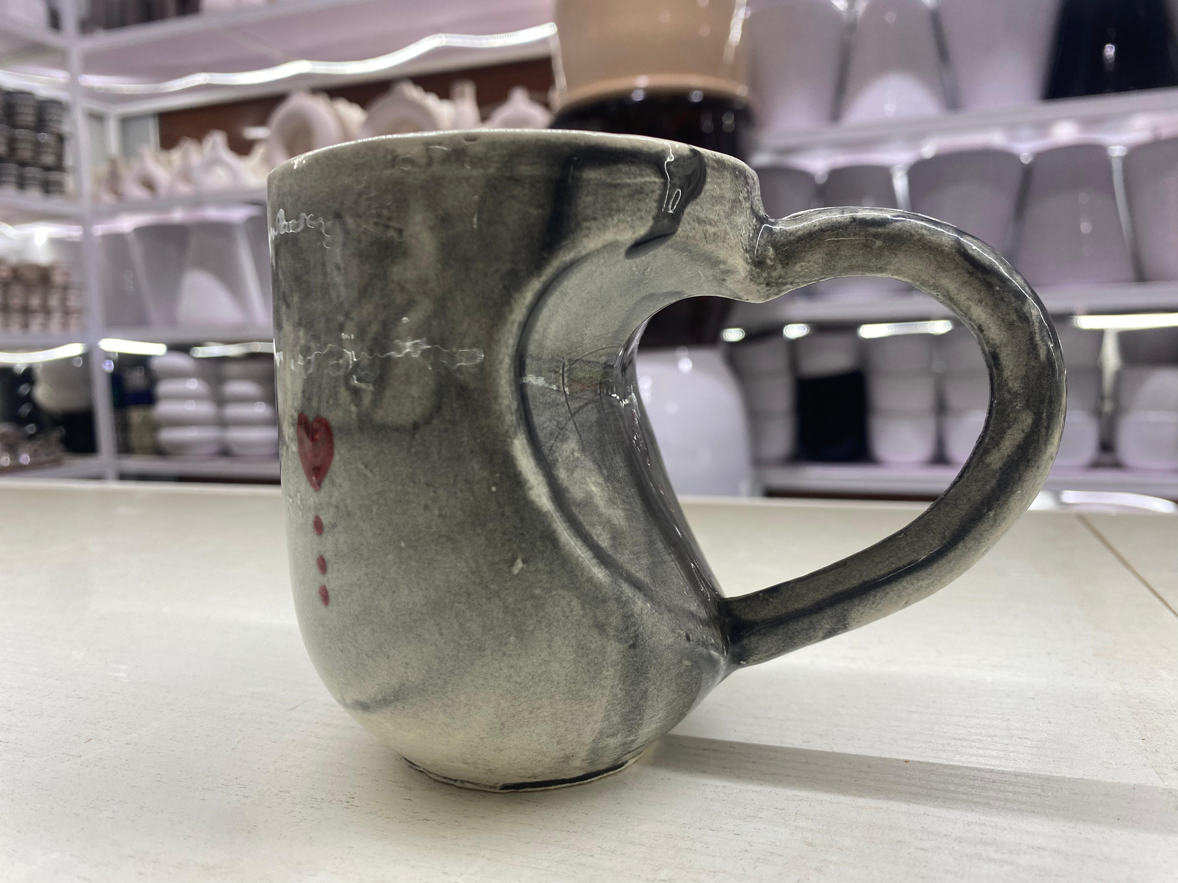 Tasse "Qahwa w Lhob" ❤️☕ – Style Artisanal Unique
