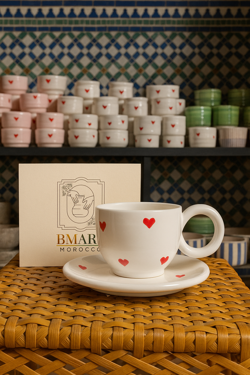 Tasse à café avec soucoupe