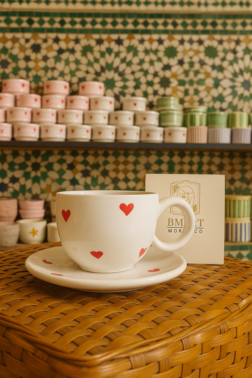 Tasse à café avec soucoupe