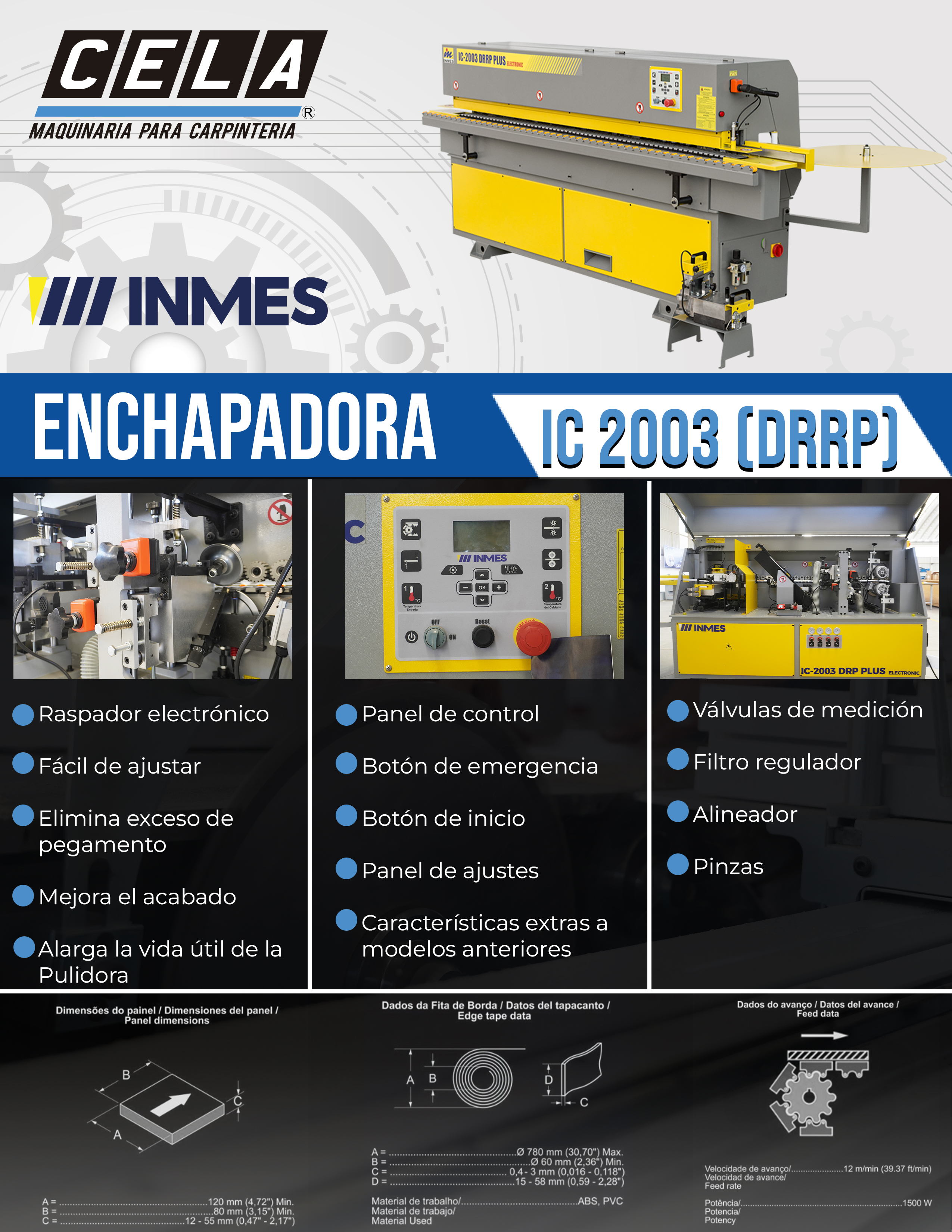 Enchapadora (IC-2003) DRRP